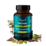 Tingoli Organic Ashwagandha 1300mg with Black Pepper for Enhanced Absorption